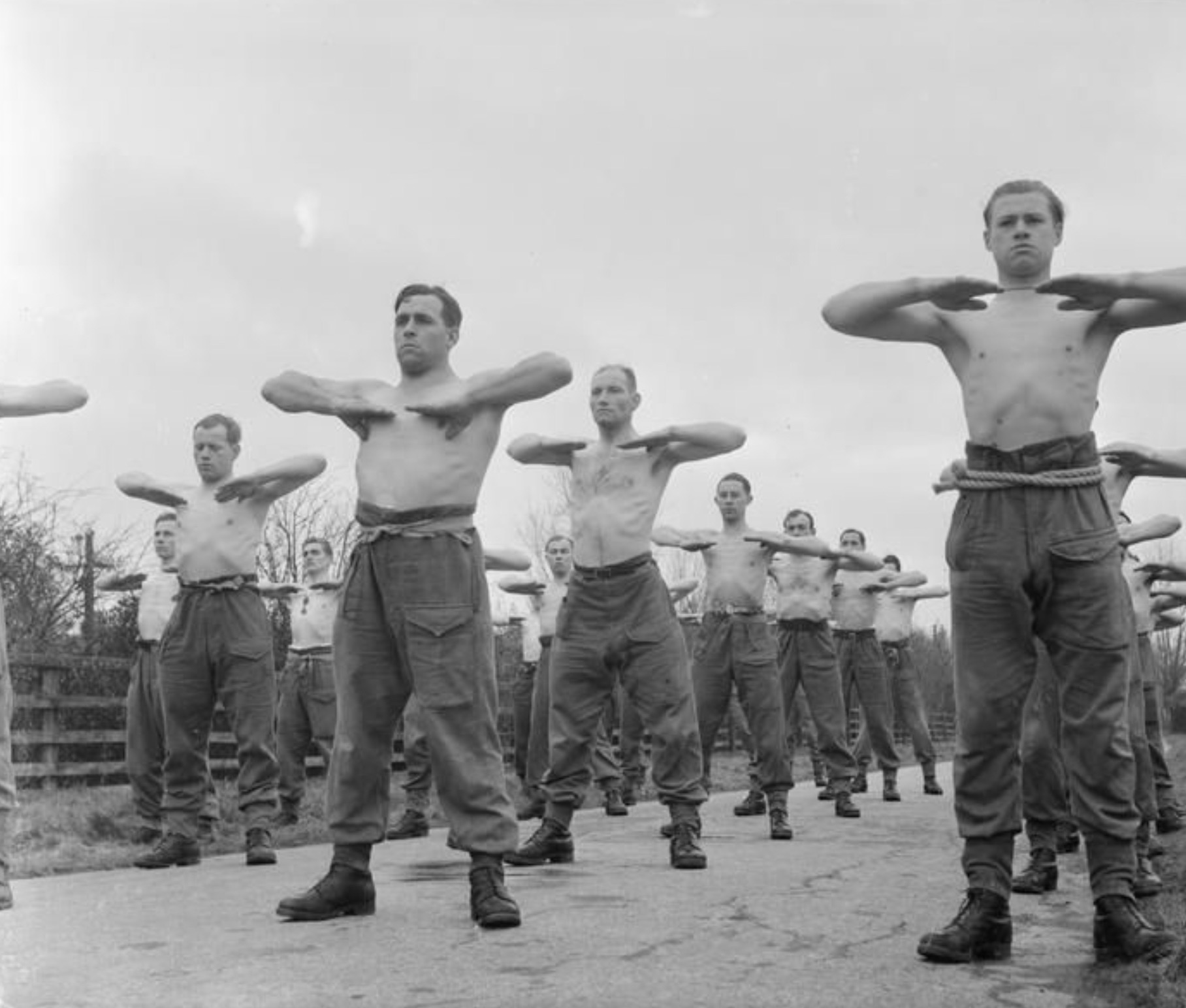 The Bulgarian special forces training in England.